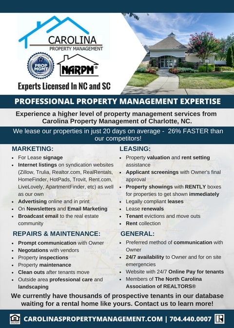 Get Professional Property Management Expertise in the Carolinas